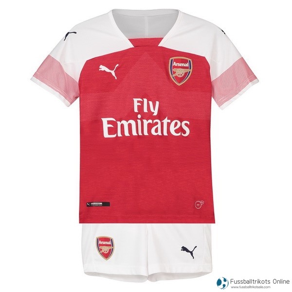 Arsenal Trikot Heim Kinder 2018-19 Rote Fussballtrikots Günstig